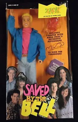 Vintage SAVED BY THE BELL 1993 Tiger Toys Zack Morris 12  Doll Figure  NIB • $104.99