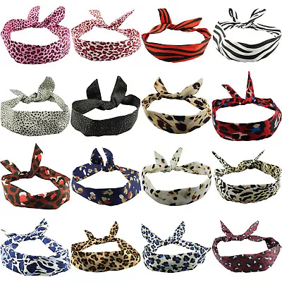£2.99 • Buy Wire Headband Head Scarf Rockabilly Wired Hair Band Vintage 50s 60s Pin Up