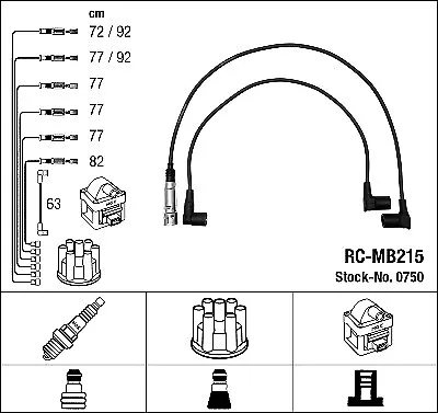 Ignition Cable Kit For MERCEDES-BENZ:S-CLASSR107C126W126SL • $157.39