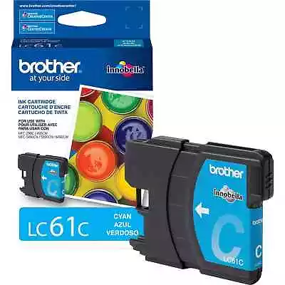 Brother LC61C Cyan Ink Cartridge Genuine • $10.39