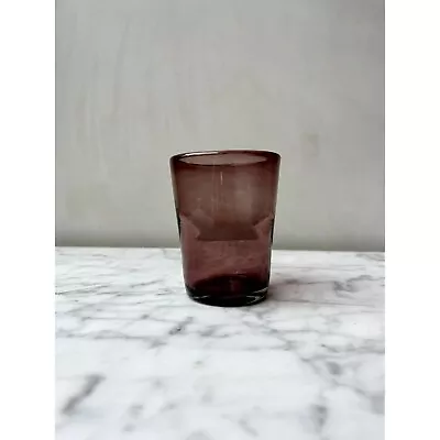 Amethyst Hand-Blown Tumbler Glass • $19