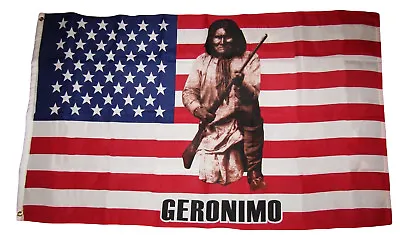 $8.94 • Buy 3x5 Geronimo Indian Native American USA Premium Quality Flag 3'x5' Banner 