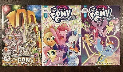 My Little Pony Friendship Is Magic #100 Set Of 3 1:10 Variant Mlp Comic Book Ba • $17.99