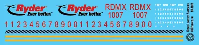 N Scale - Ryder Logistics Switcher Decals • $5