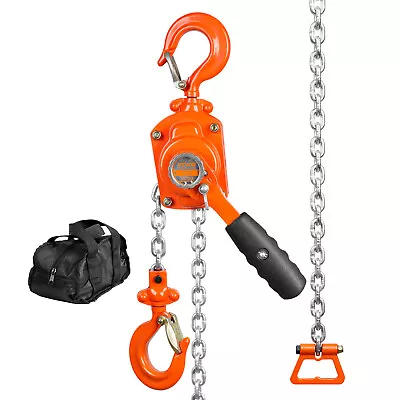 VEVOR Lever Block Chain Hoist G80 Ratchet Hoist 1/2 Ton Capacity 5ft Lifter • $57.99