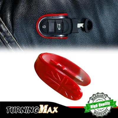 Union Jack Sport Red Smart Key Fob Case Shell Holder For MINI Cooper F55 F56 F57 • $9.99