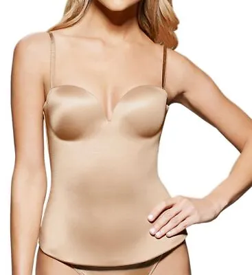 £49.11 • Buy Fine Lines Women's Low Back Strapless Convertible Bustier, Nude 32B - RL132