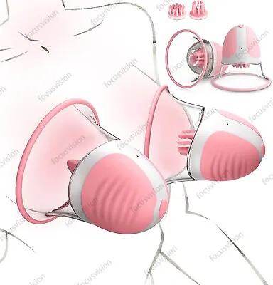 Nipple Toy Clamps Strong Sucking Stimulator Massager Rotation Vibrator Sex Toys • $25.99