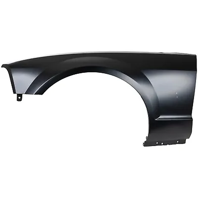 Fender For 05-09 Ford Mustang Front Driver Primed Steel With Molding Holes CAPA • $220.97