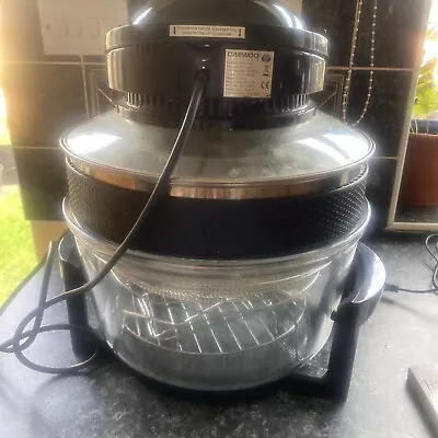 1400W Daewoo Halogen Air Fryer SDA1032 Used With Grilling Trays • £41.99