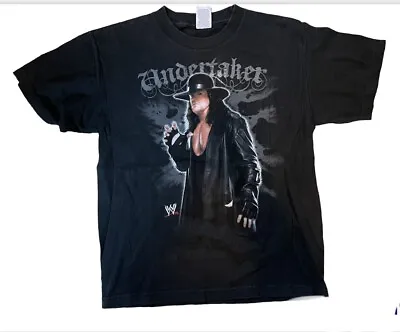 Vintage 2010 Kid’s WWE Undertaker Black 2 Sided Graphic T Shirt Kids Size XL • £19.28