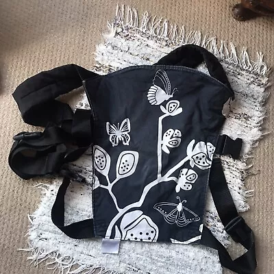 Mei Tai Carrier Flowers Black • £25