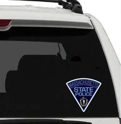 Massachusetts State Police Window Decal POLICE DEPARTMENT Bumper Sticker License • $3.95