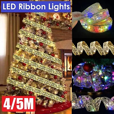 Fairy String Lights LED Ribbon Lights Christmas Tree Lights Party Decorations • $17.99