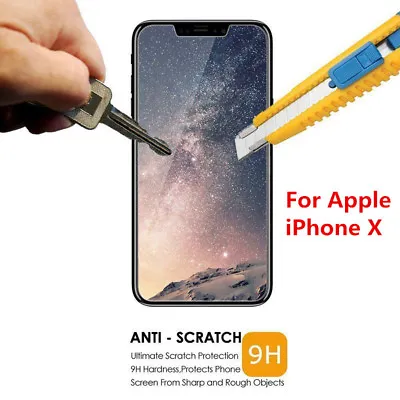 9H Premium Tempered Glass Film Guard Cover Screen Protector For IPhone X 8 7 6   • $2.99
