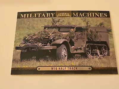 2012 M16 HALF TRACK Upper Deck Goodwin Champions #MM20 Military Machines Insert • $1.89