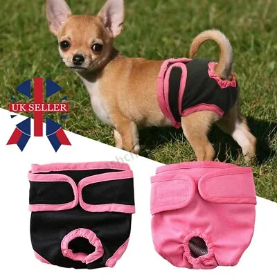 £4.29 • Buy Physiological Pants For Female Dogs Pet Cat Sanitary Nappy Diaper Underwear UK