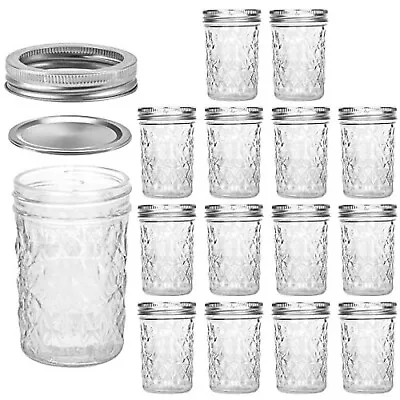 VERONES Mason Jars 8 OZ 8 OZ Canning Jars Jelly Jars With Regular Lids Idea... • $43.96