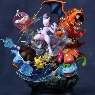 £88.88 • Buy Pokémon Large GK Anime Figure Mewtwo Gengar Charizard Blastoise Venusaur Pikachu