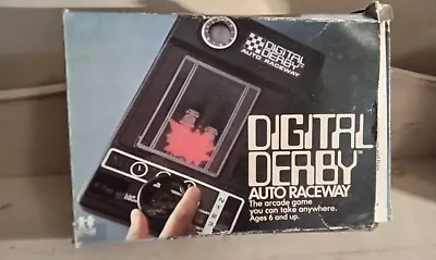 1978 Digital Derby Auto Raceway Vintage Arcade Game W/ Box TOMY Untested • $44.99