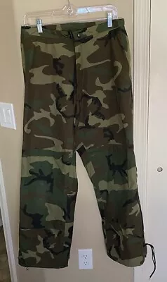 BDU Woodland Gore-Tex Camouflage Pants Military Issue Uniform ~ Medium • $48