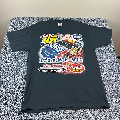 NASCAR Jimmie Johnson Coca Cola 600 Winner Shirt Adult Large Double Sided Racing • $21.24