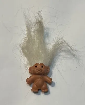 Vintage 1960s Dam Things Troll Doll Mini Pencil Topper Grey Hair • $19.99