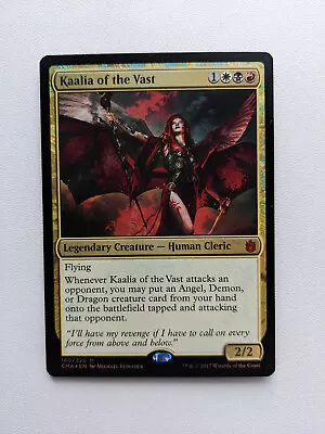 Mtg Cma Commander Anthology Foil Kaalia Of The Vast Near Mint Free Shipping • $19.99