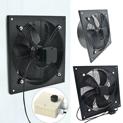 Industrial Ventilation Extractor Axial Exhaust Commercial Air Blower Fan Garage • £175.95