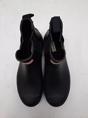 Men's Hunter Black Galoshes Shoes Sz 10 • $19.99