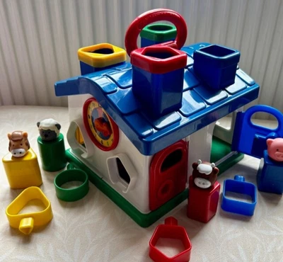 £6.50 • Buy Early Learning Centre Shape Sorter Toy Farmhouse With Lockable Doors And Animals
