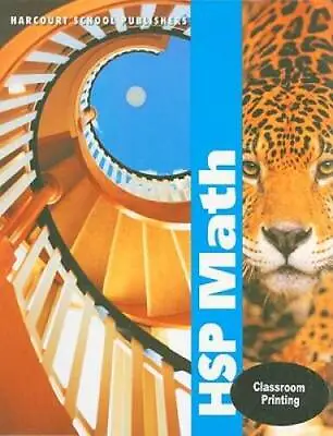 $43.01 • Buy HSP Math, Grade 6 - Hardcover By HARCOURT SCHOOL PUBLISHERS - GOOD