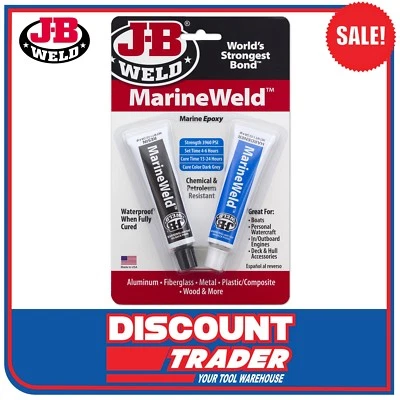 $16.90 • Buy J-B Weld Original MarineWeld Twin Tube Two-Part Marine Epoxy JB - 8272