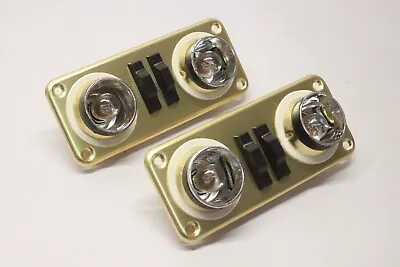 $20.50 • Buy NOS Vintage Car Truck Van Accessory Dome Light Assembly Pair 12V Parts