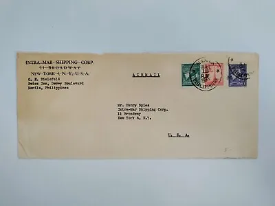 1949 Philippine Envelope From Manila To New YorkNYUsed • $3.30