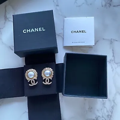 New Authentic Chanel 22C Earrings Ear Ring Earring Accessory Fashion Jewellery • $1080