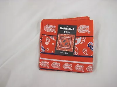 University Of Florida  Sports Utility Bandana 21  X 21  Orange Blue New New • $9.99