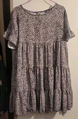 Leopard Print Cameo Rose Dress Size M • £2.99