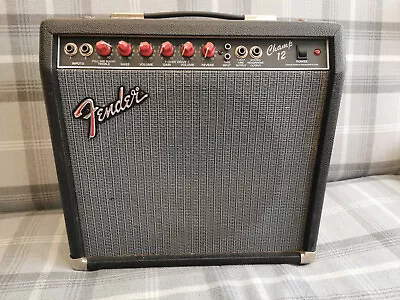 Fender Red Knob Champ 12 Tube Amplifier Original Valves F/Switch And Manual • £299