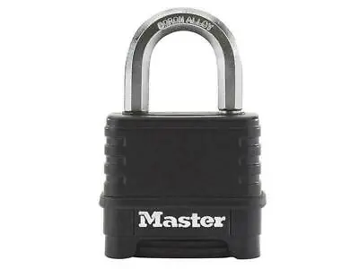 Master Lock Excell 4-Digit Black Finish Combination 50Mm Padlock MLKM178 • £27.27