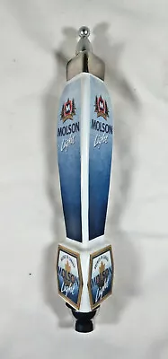 MOLSON LIGHT PORCELAIN CERAMIC BEER TAP HANDLE - Near Mint ~ 12 3/4  • $9.99