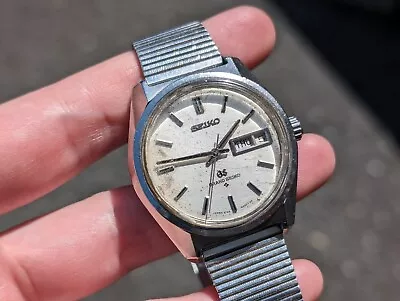 Vintage GS Grand SEIKO 6146-8000 Automatic Day Date Men's Watch • $620