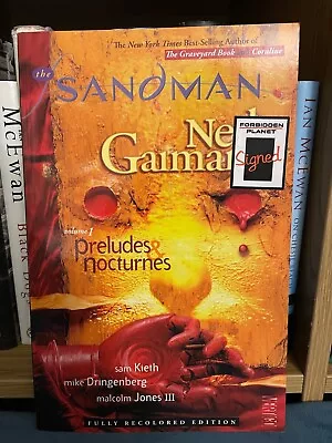 The Sandman Vol. 1 Preludes & Nocturnes By Neil Gaiman (Paperback 2010) - SIGNED • £39.99