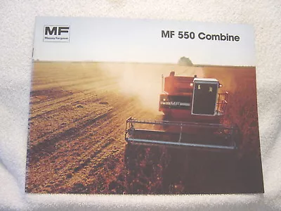 MASSEY-FERGUSON MF 550 COMBINE Sales Brochure • $14.99