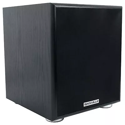 Rockville ROCK SHAKER 6.5  Inch Black 200w Powered Home Theater Subwoofer Sub • $99.95