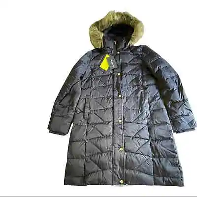 Marc New York/Andrew Marc Medina Hexagon Down Coat - Size L - Navy • $79.99