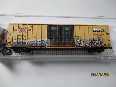 Micro-Trains # 12344015 TTX Weathered 60' Rib Side High-Cube # 665898. N-Scale • $52.95