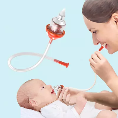 Baby Nasal Suction Aspirator Nose Cleaner Mouth Suction Nose Anti-ride Clean  ZD • £4.75