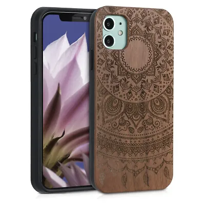 £10.99 • Buy Wooden Case For Apple IPhone 11 Indian Sun Kwmobile