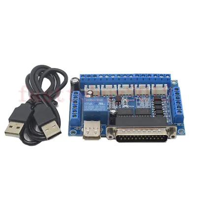 CNC MACH3 5 Axis Interface Breakout Board For Stepper Motor Driver CNC Mill • $11.99